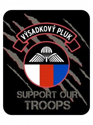 Samolepka 43. výsadkový pluk
