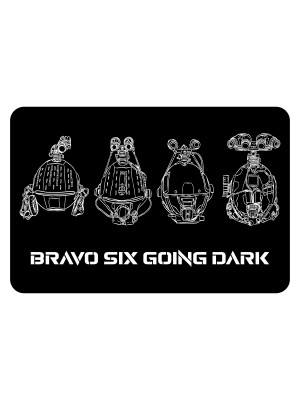 Samolepka BRAVO SIX - going dark