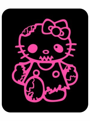 Samolepka Hello Kitty Zombie