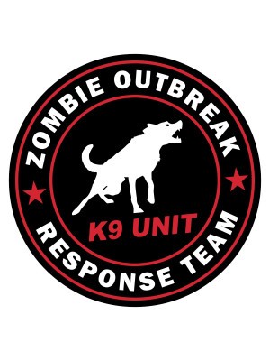 Samolepka Zombie Outbreak Response Team K9 Unit
