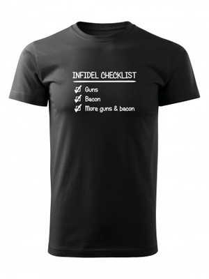 Tričko INFIDEL CHECKLIST