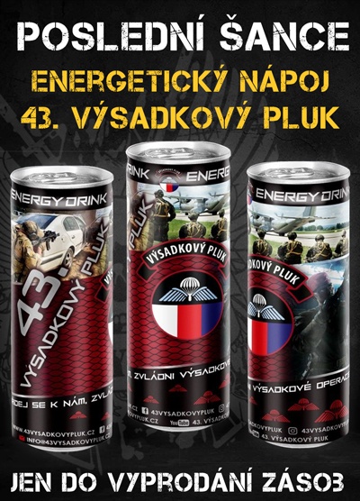 Energetický nápoj 43. výsadkový pluk (2.edice) - posledních několik kusů